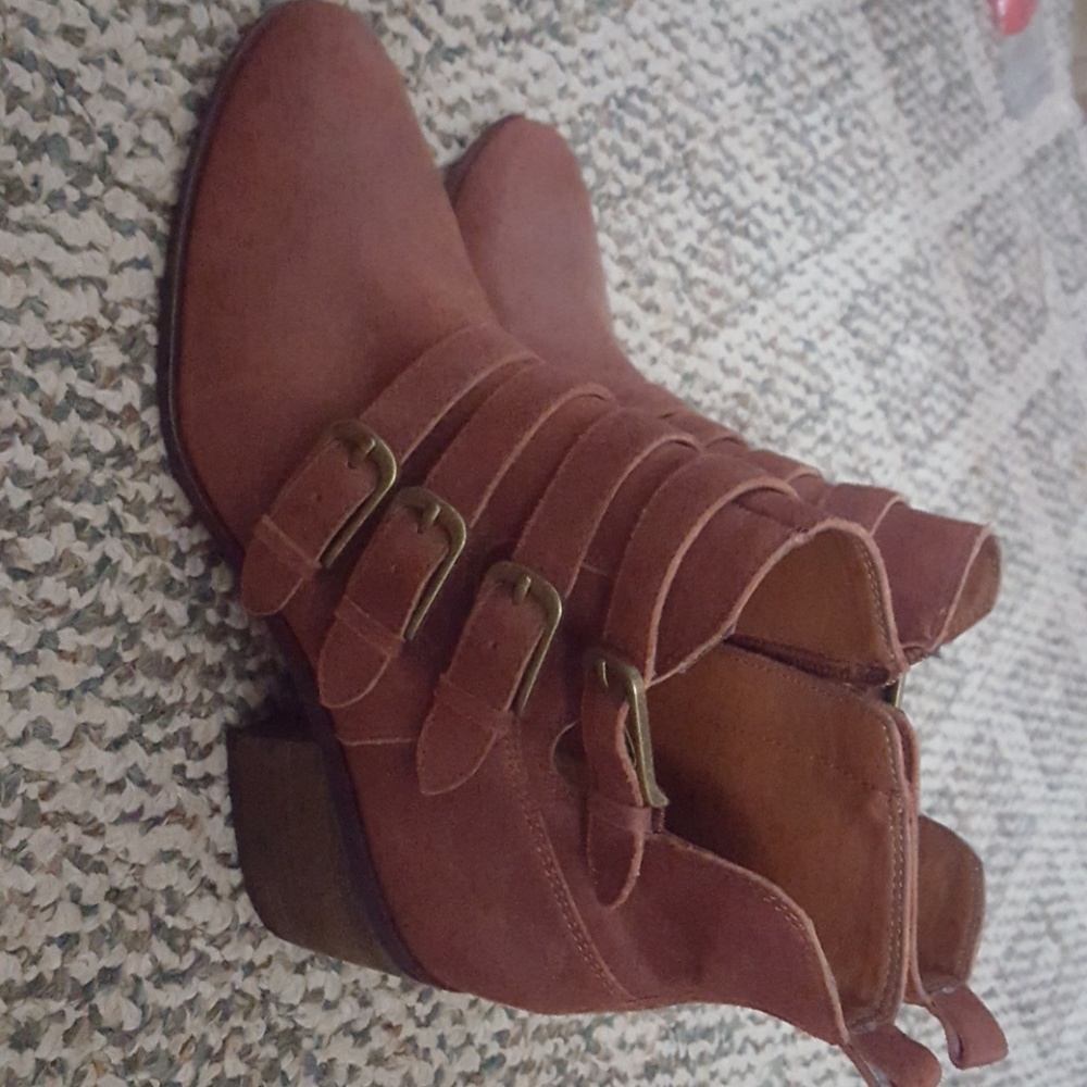 Lucky Brand leather booties. Never worn!